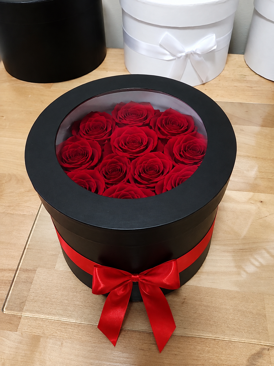Roses in a box